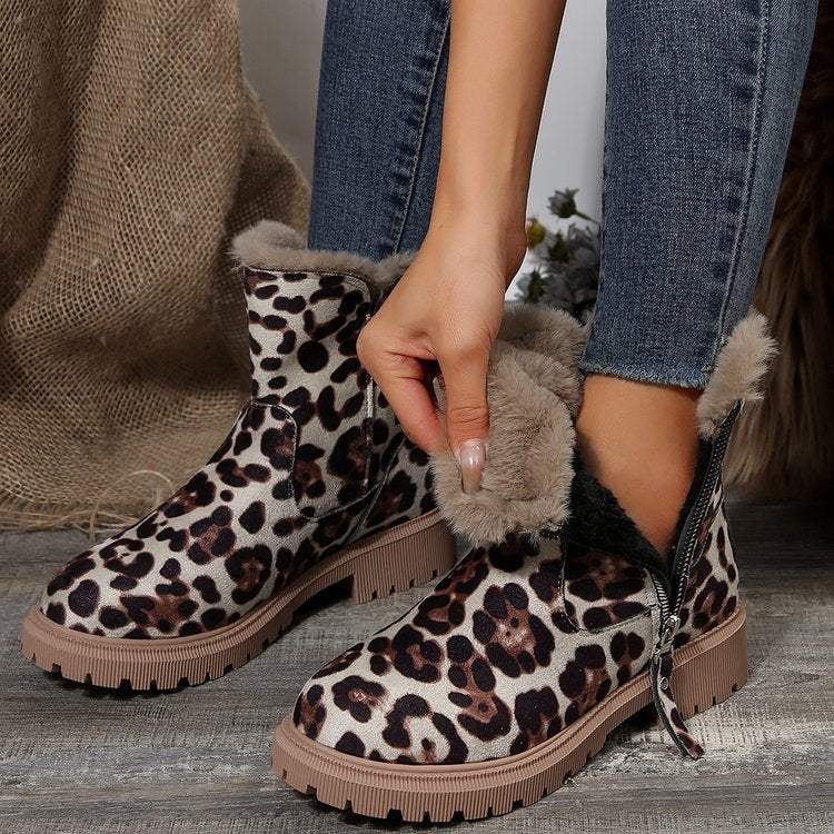 Women's Plush-Lined Winter Snow Boots