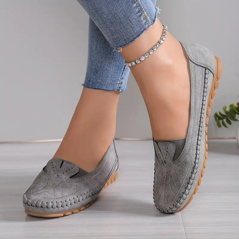 Butterfly Orthopedic Leather Shoes for Women – Lightweight & Anti-Slip