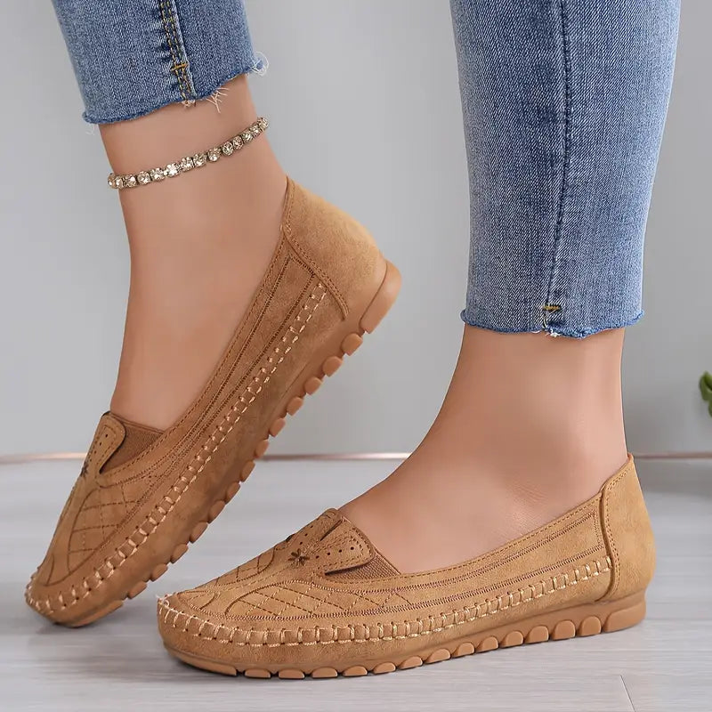 Butterfly Orthopedic Leather Shoes for Women – Lightweight & Anti-Slip