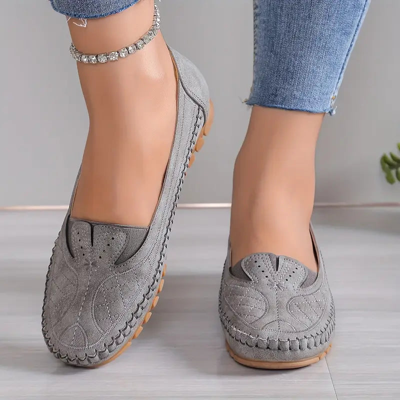 Butterfly Orthopedic Leather Shoes for Women – Lightweight & Anti-Slip