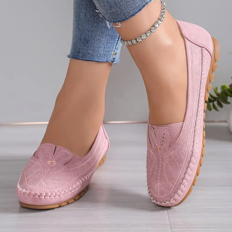 Butterfly Orthopedic Leather Shoes for Women – Lightweight & Anti-Slip