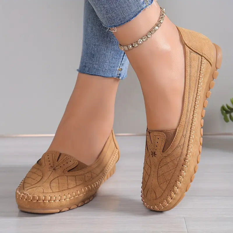 Butterfly Orthopedic Leather Shoes for Women – Lightweight & Anti-Slip
