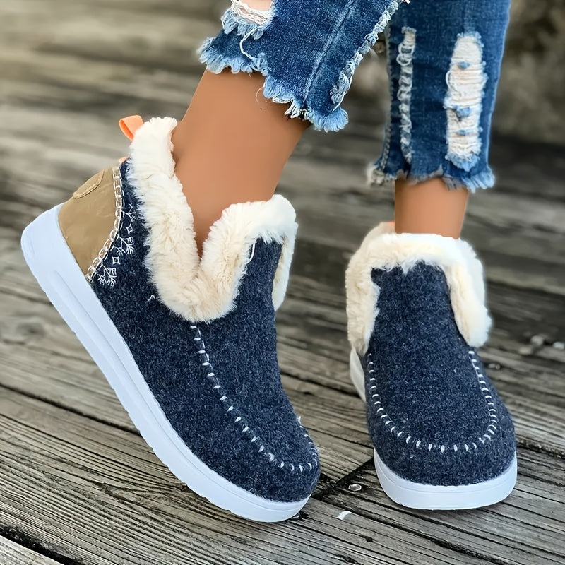 Orthopedic Fleece Slip-On Boots