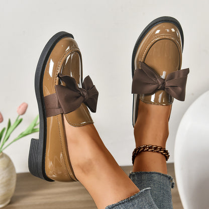 Women's anti-slip round toe slip-on loafers