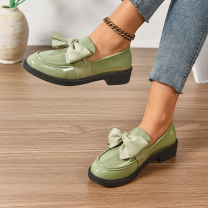 Women's anti-slip round toe slip-on loafers