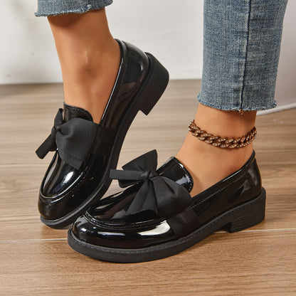 Women's anti-slip round toe slip-on loafers