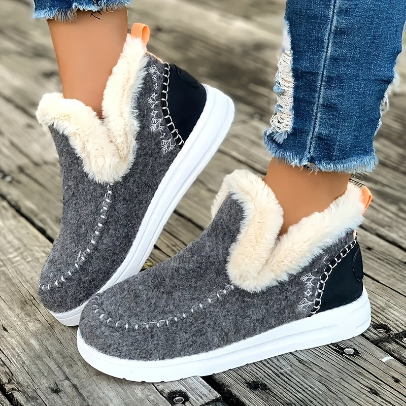 Orthopedic Fleece Slip-On Boots