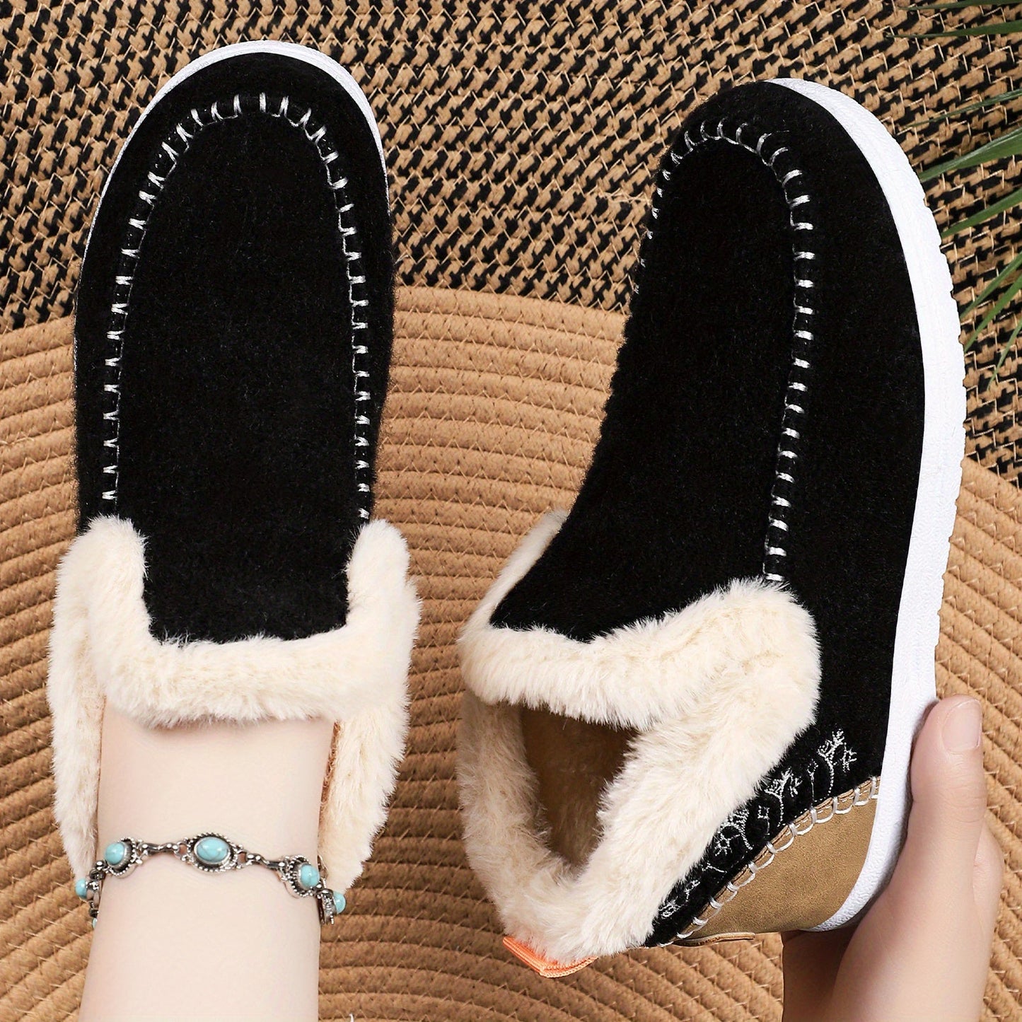 Orthopedic Fleece Slip-On Boots
