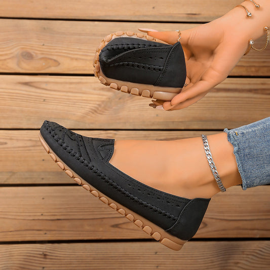 Lightweight, breathable orthopedic leather shoes